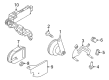 Diagram for Volkswagen Beetle Horn - 5C0-951-115