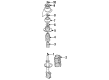 Diagram for Volkswagen Jetta Strut Mounts - 1H0-412-341
