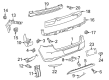 Diagram for Volkswagen Golf R Bumper Cover - 5K6-807-421-J-GRU