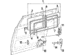 Diagram for Volkswagen Vanagon Door Latch Assembly - 251-843-654-D