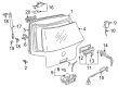 Diagram for Volkswagen Trunk Lock Cylinder - 1J6-827-297-J