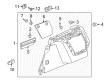 Diagram for Volkswagen Golf SportWagen Wheelhouse - 5G9-867-427-H-CA9