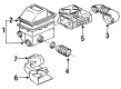 Diagram for Volkswagen Fox Air Duct - 325-129-627-14
