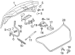 Diagram for Volkswagen Liftgate Lift Support - 561-827-550-B