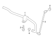Diagram for Volkswagen Golf R Sway Bars - 5Q0-411-303-Q