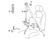Diagram for Volkswagen Rabbit Seat Belt - 1K4-857-706-S-RAA
