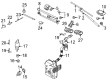 Diagram for Volkswagen Eos Wiper Motor - 1Q1-955-119-C