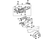 Diagram for Volkswagen Passat Battery Hold Downs - 357-804-845-A