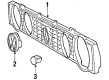 Diagram for Volkswagen Cabriolet Grille - 155-853-653-B