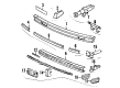 Diagram for Volkswagen Cabriolet License Plate - 175-813-995