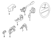 Diagram for Volkswagen Cabrio Ignition Lock Assembly - 6N0-905-855-G