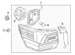 Diagram for Volkswagen Atlas Back Up Light - 3CN-945-207-B