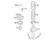 Diagram for Volkswagen Strut Bearing - 5QM-412-249-A