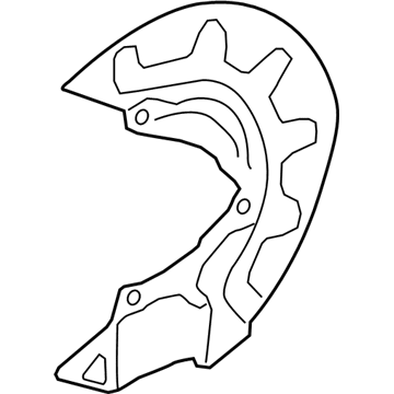 Volkswagen Jetta Brake Dust Shield - 5Q0-615-311-G