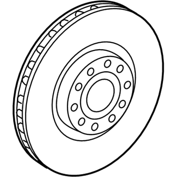 Volkswagen Golf Alltrack Brake Disc - 5C0-615-301-B