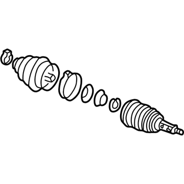 Volkswagen Jetta Axle Shaft - 357-498-099-EX