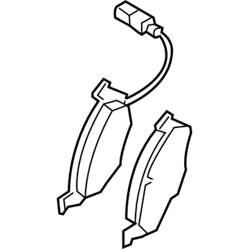 Volkswagen Rabbit Brake Pad Set - 1K0-698-151-P