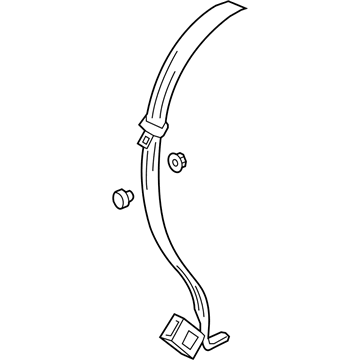 Volkswagen Rabbit Seat Belt - 1K6-857-807-Q-RAA