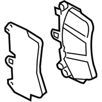 Volkswagen Touareg Brake Pad Set - 7P6-698-151-G