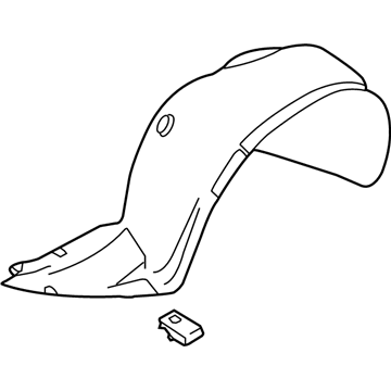 Volkswagen 3D0-809-957-R-B41 Fender Liner