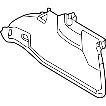 Volkswagen 1J6-867-428-J-1BS Trunk Trim