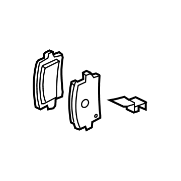 Volkswagen Brake Pad Set - 7N0-698-451-B