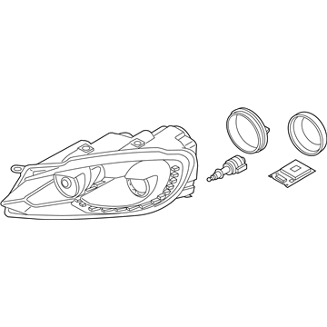 Volkswagen Golf Headlight - 5K0-941-754-C