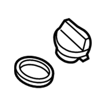 Volkswagen Oil Filler Cap - 06K-103-485-D