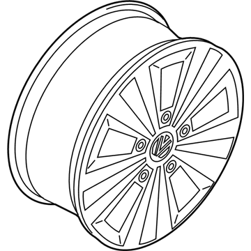 Volkswagen Golf R Alloy Wheels - 5G0-601-025-L-8Z8