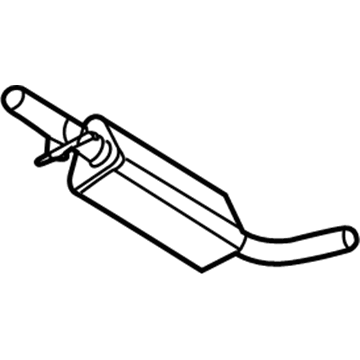 Volkswagen Muffler - 1J0-253-209-P
