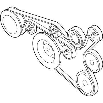 Volkswagen Drive Belt - 07K-145-933-G
