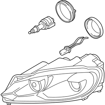 Volkswagen Golf R Headlight - 5K0-941-753-B