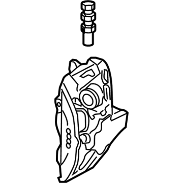 2004 Volkswagen Passat Brake Caliper - 4B0-615-108-B