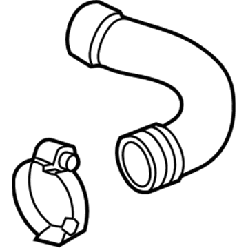 Volkswagen Jetta Intercooler Hose - 1K0-145-834-AJ