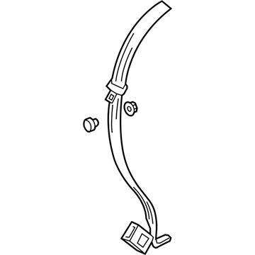 Volkswagen Passat Seat Belt - 3C0-857-807-J-RGR