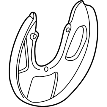 Volkswagen EuroVan Brake Dust Shield - 7D0-615-611-B