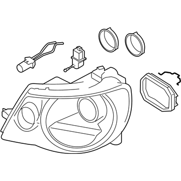 Volkswagen Eos Headlight - 1Q0-941-754-B