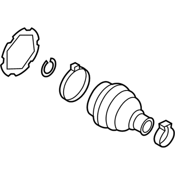 Volkswagen Golf CV Joint Boot - 5QM-498-201-A