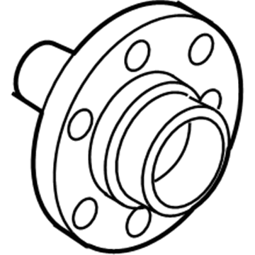 Volkswagen Phaeton Wheel Hub - 4E0-407-613-A