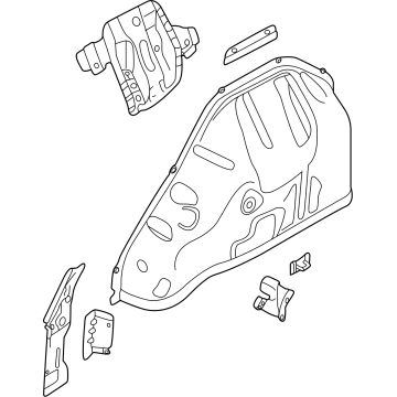Volkswagen Taos Fender Splash Shield - 575-809-852