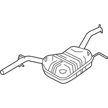 Volkswagen Passat Muffler - 3C0-253-409-F