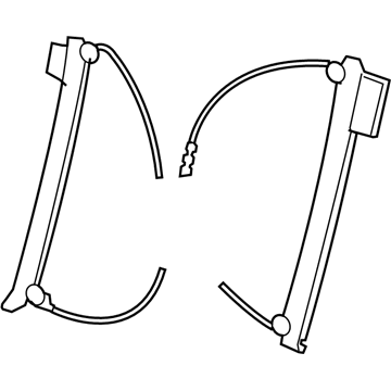Volkswagen Eos Window Regulator - 1Q0-837-462-G
