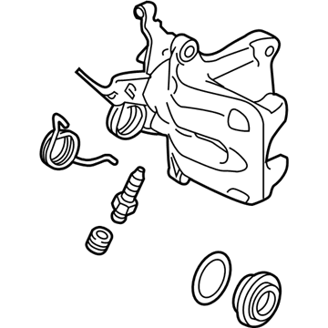 Volkswagen Beetle Brake Caliper - 1K0-615-423-J