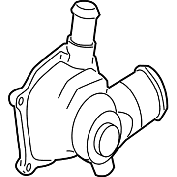 2008 Volkswagen Touareg Thermostat Housing - 079-121-115-BK