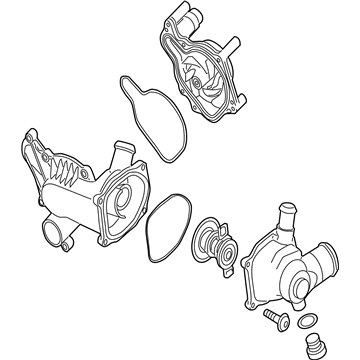 Volkswagen Touareg Water Pump - 079-121-010-D