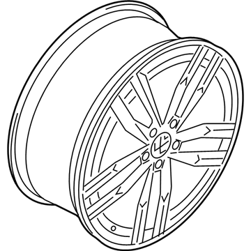 Volkswagen Golf Alltrack Alloy Wheels - 5GM-601-025-A-88Z