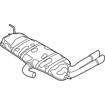 Volkswagen Beetle Muffler - 5C3-253-609-F