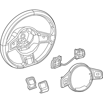 Volkswagen Steering Wheel - 5C0-419-091-EK-041