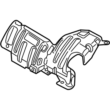 Volkswagen Tiguan Exhaust Heat Shield - 06K-129-596-C