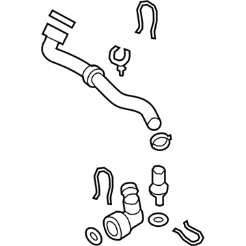 Volkswagen Rabbit Coolant Pipe - 1K0-122-051-GN